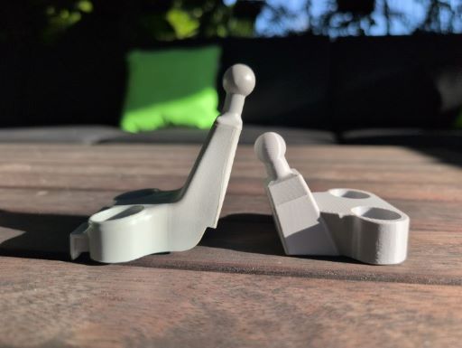 UNIQUELY TIDY DESIGNS Shortened Rear View Mirror Mount (Jimny Models 2018-Current XL 5-Door, GLX & Lite 3-Door)