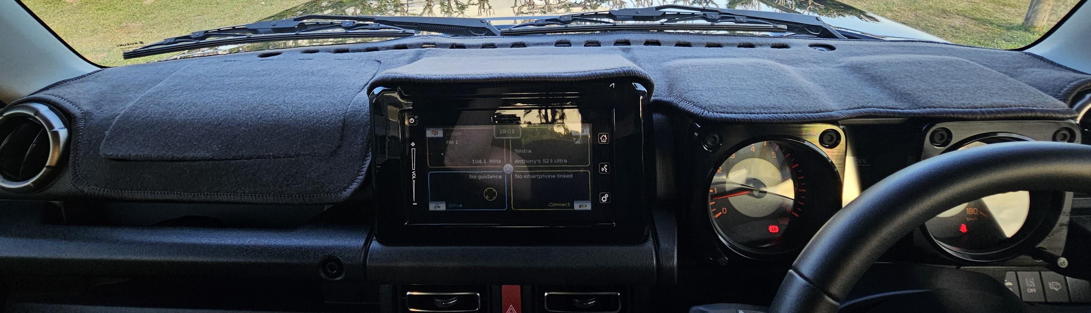 SUNLAND PROTECTION Premium Dash Mat (Jimny Models 2018-Current XL 5-Door, GLX & Lite 3-Door)