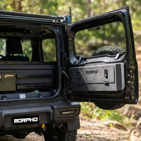 MORPHD 4X4 Rear Door Storage System (Jimny Models 2018-Current XL 5-Door, GLX & Lite 3-Door)
