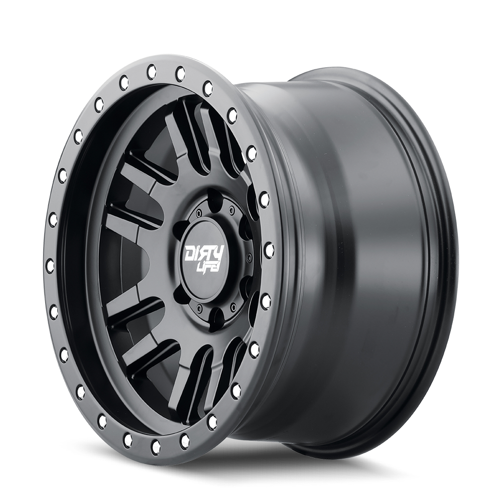 DIRTY LIFE Canyon Pro - Matte Black Alloy Wheel *15x7" ET3 8.4kgs (Jimny Models 2018-Current XL 5-Door, GLX & Lite 3-Door)