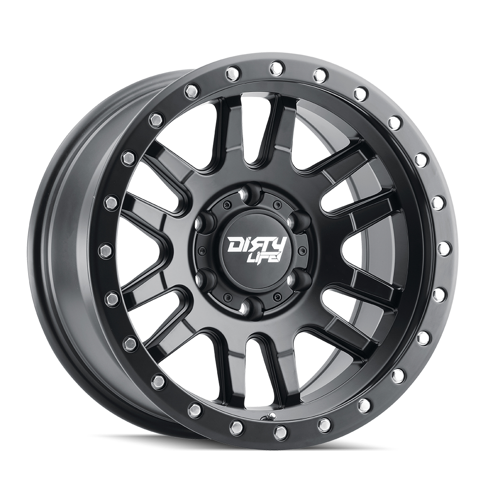 DIRTY LIFE Canyon Pro - Matte Black Alloy Wheel *15x7" ET3 8.4kgs (Jimny Models 2018-Current XL 5-Door, GLX & Lite 3-Door)