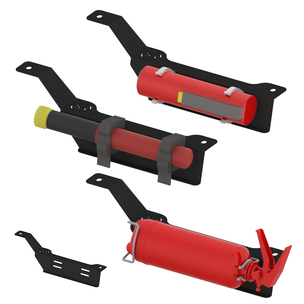 TLR Under-seat Fire Extinguisher Bracket - Passenger Side Fitment (Jimny Models 2018-Current XL 5-Door, GLX & Lite 3-Door)