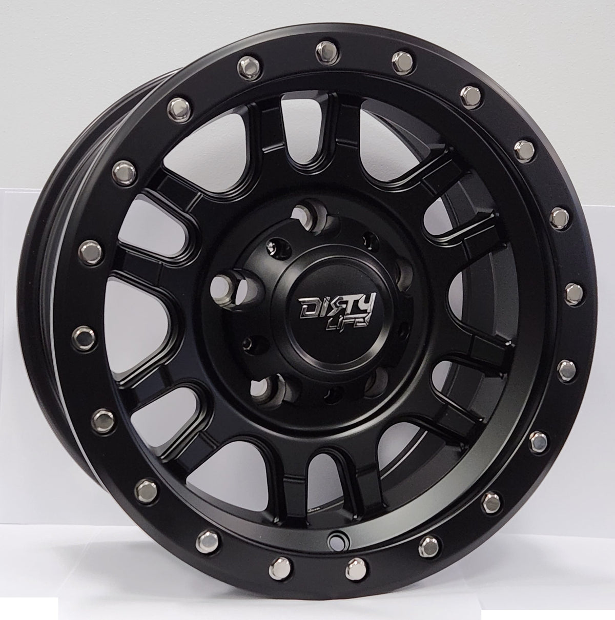 DIRTY LIFE Canyon Pro - Matte Black Alloy Wheel *15x7" ET3 8.4kgs (Jimny Models 2018-Current XL 5-Door, GLX & Lite 3-Door)