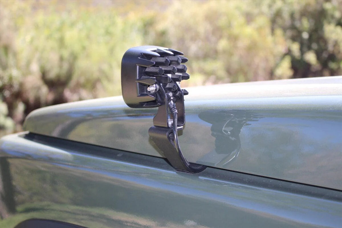 ALU-CAB Bonnet Light Brackets (Jimny Models 2018-Current XL 5-Door, GLX & Lite 3-Door)