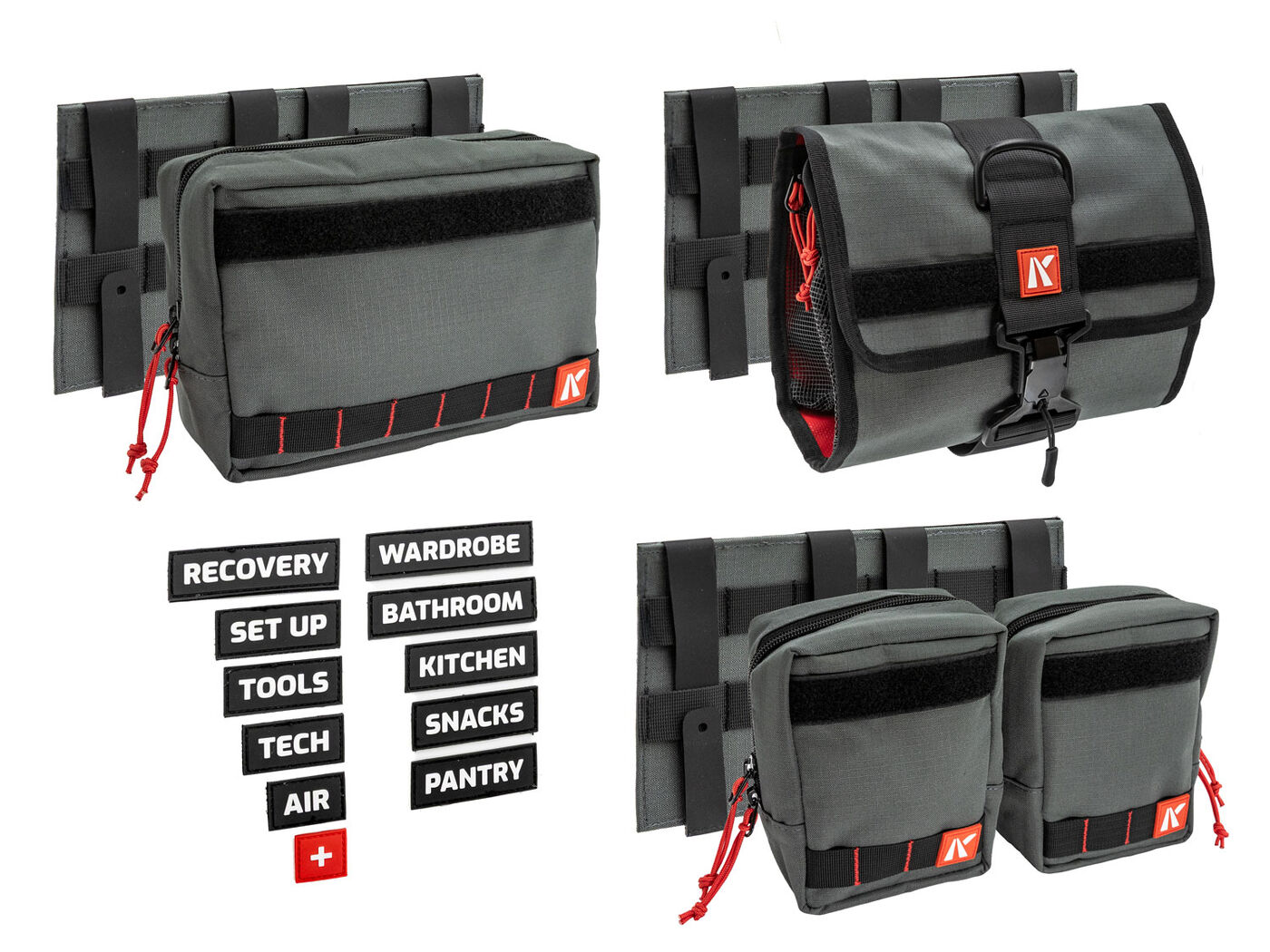 KAON Rear Side Window Molle Panels - Pair (Jimny Models 2018-Current GLX & Lite 3-Door)