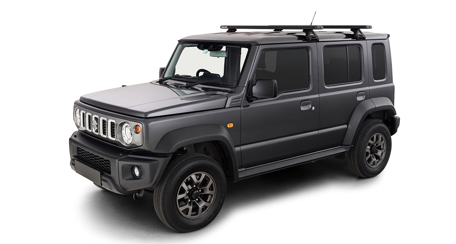 RHINO-RACK Reconn-Deck RL110 Series Cross Bar System - Black (Jimny Models 2018-Current XL 5-Door, GLX & Lite 3-Door)