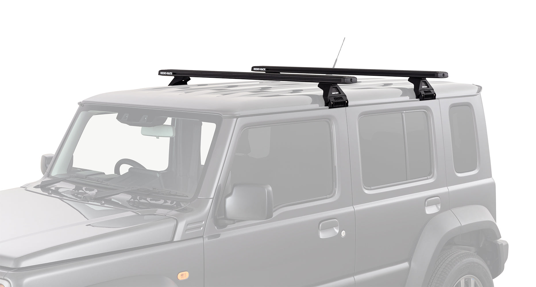 RHINO-RACK Reconn-Deck RL110 Series Cross Bar System - Black (Jimny Models 2018-Current XL 5-Door, GLX & Lite 3-Door)