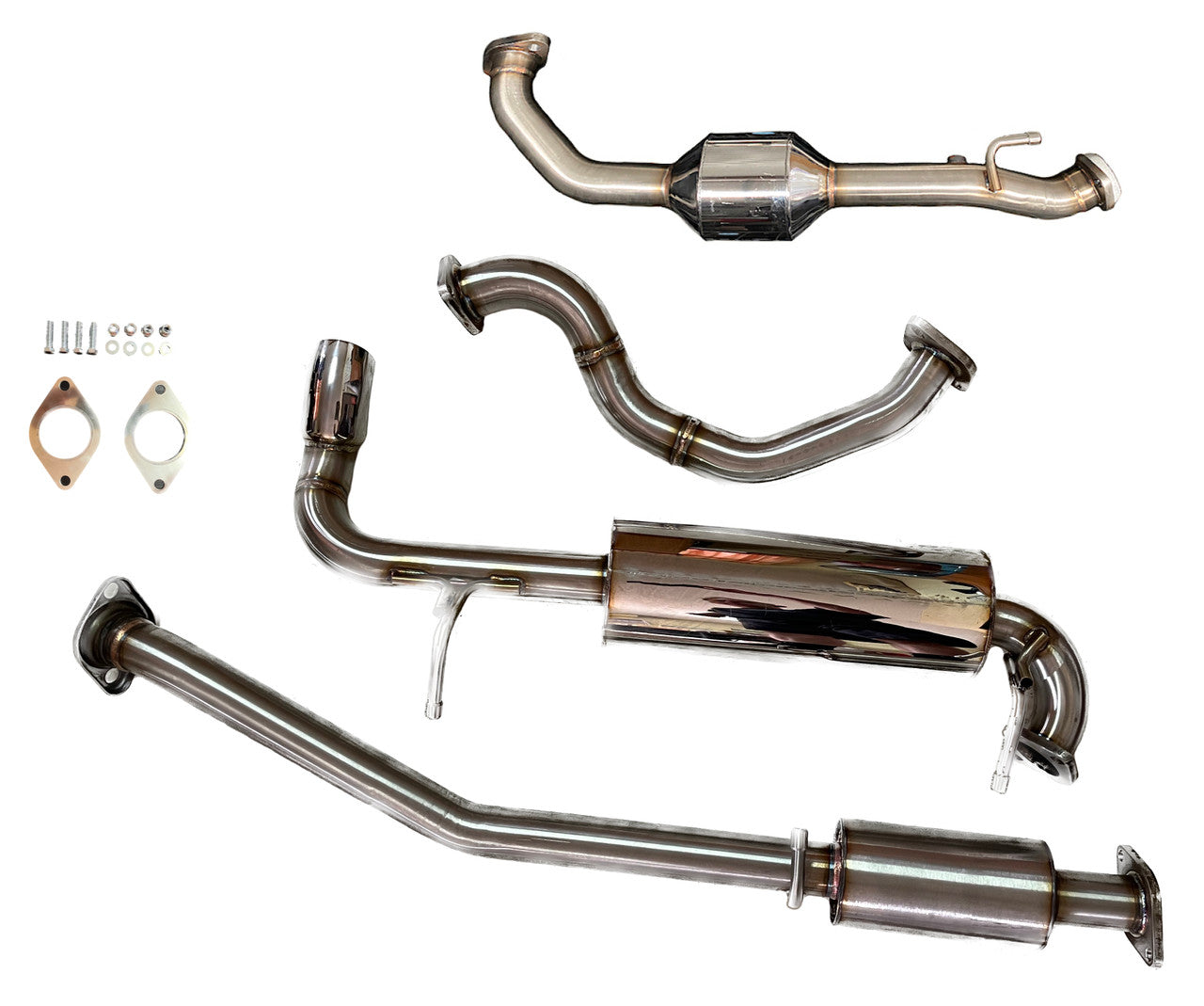 AVO TURBOWORLD 2" Stainless Steel Manifold-Back Performance Exhaust System - Comfort & Long Range Tank Compatible (Jimny Models 2018-Current GLX & Lite 3-Door)