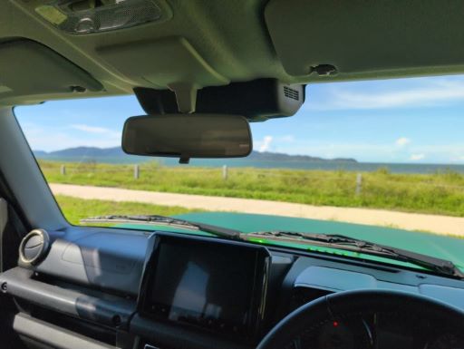 UNIQUELY TIDY DESIGNS Shortened Rear View Mirror Mount (Jimny Models 2018-Current XL 5-Door, GLX & Lite 3-Door)