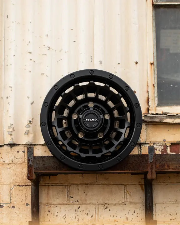 ROH One Twenty Matte Black Alloy Wheel *15x6" ET0 8.1kgs (Jimny Models 2018-Current XL 5-Door, GLX & Lite 3-Door)