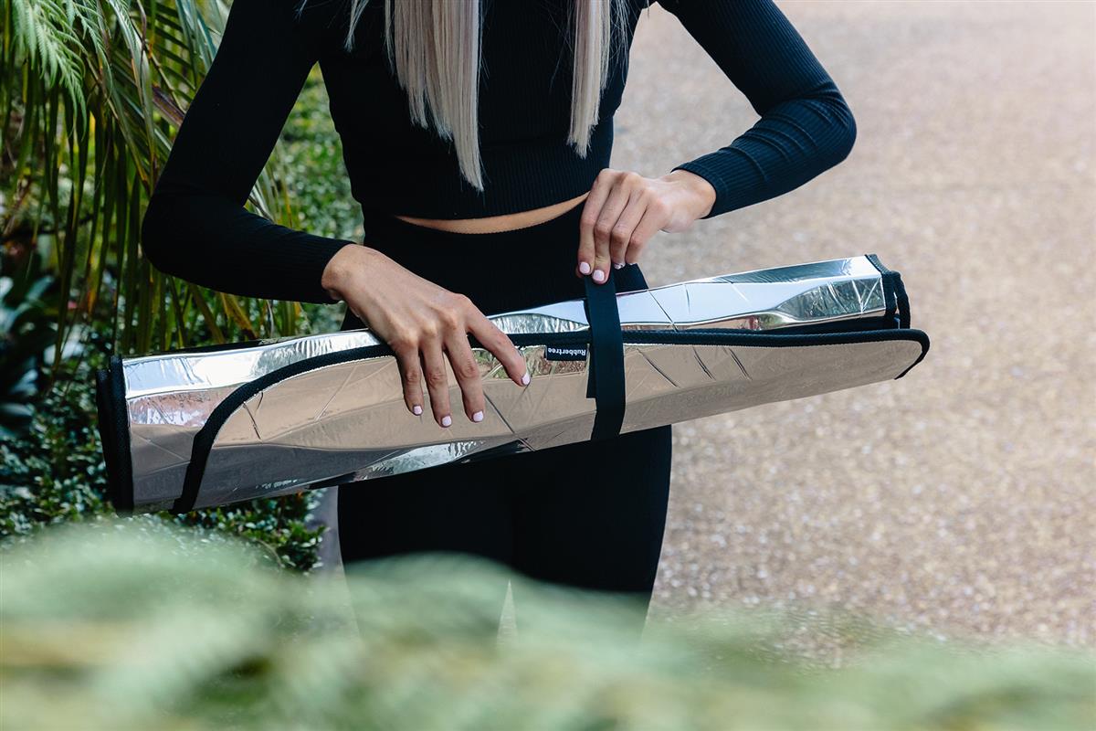 RUBBERTREE Windscreen Sunshade with Canvass Storage Bag (Jimny Models 2018-Current XL 5-Door, GLX & Lite 3-Door)