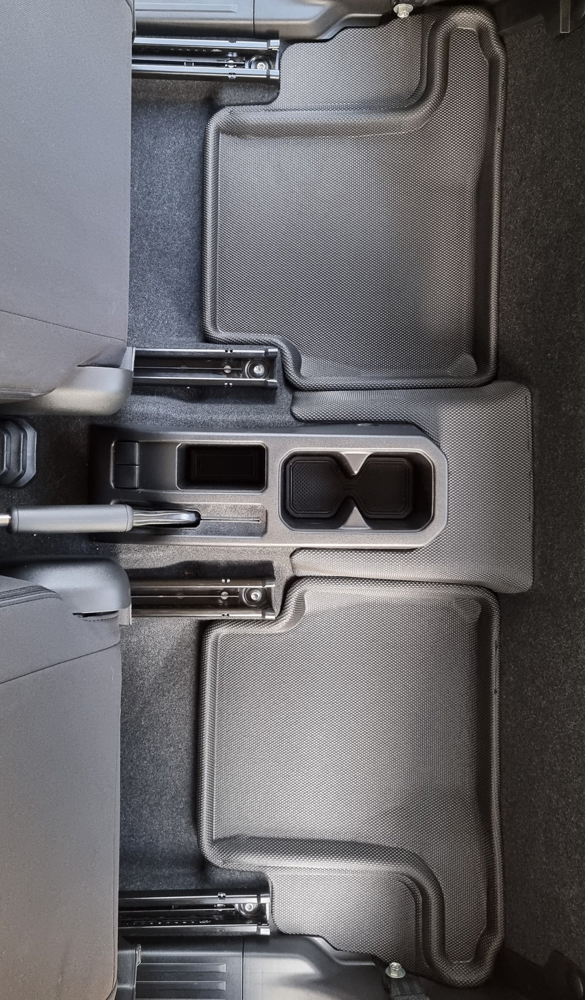 TRUFIT 3D Moulded Kagu Series Rubber Floor Mat Set - Black (Jimny Models 2018-Current GLX & Lite 3-Door)