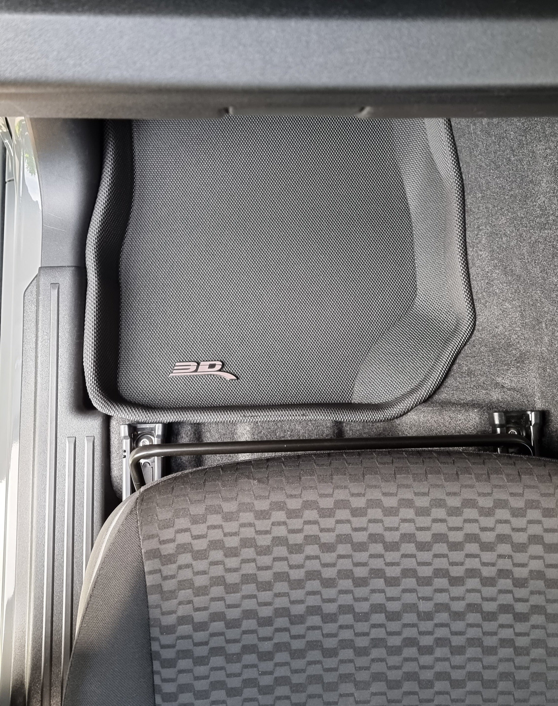 TRUFIT 3D Moulded Kagu Series Rubber Floor Mat Set - Black (Jimny Models 2018-Current GLX & Lite 3-Door)