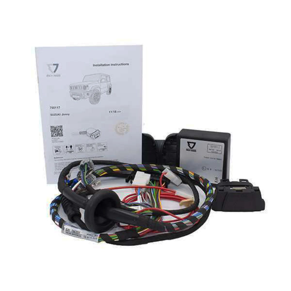 ERICH JAEGER Complete 'Direct Fit' Tow Bar Wiring Kit with 7P/12V Flat Socket - IP Rated (Jimny Models 2018-Current XL, GLX & Lite)