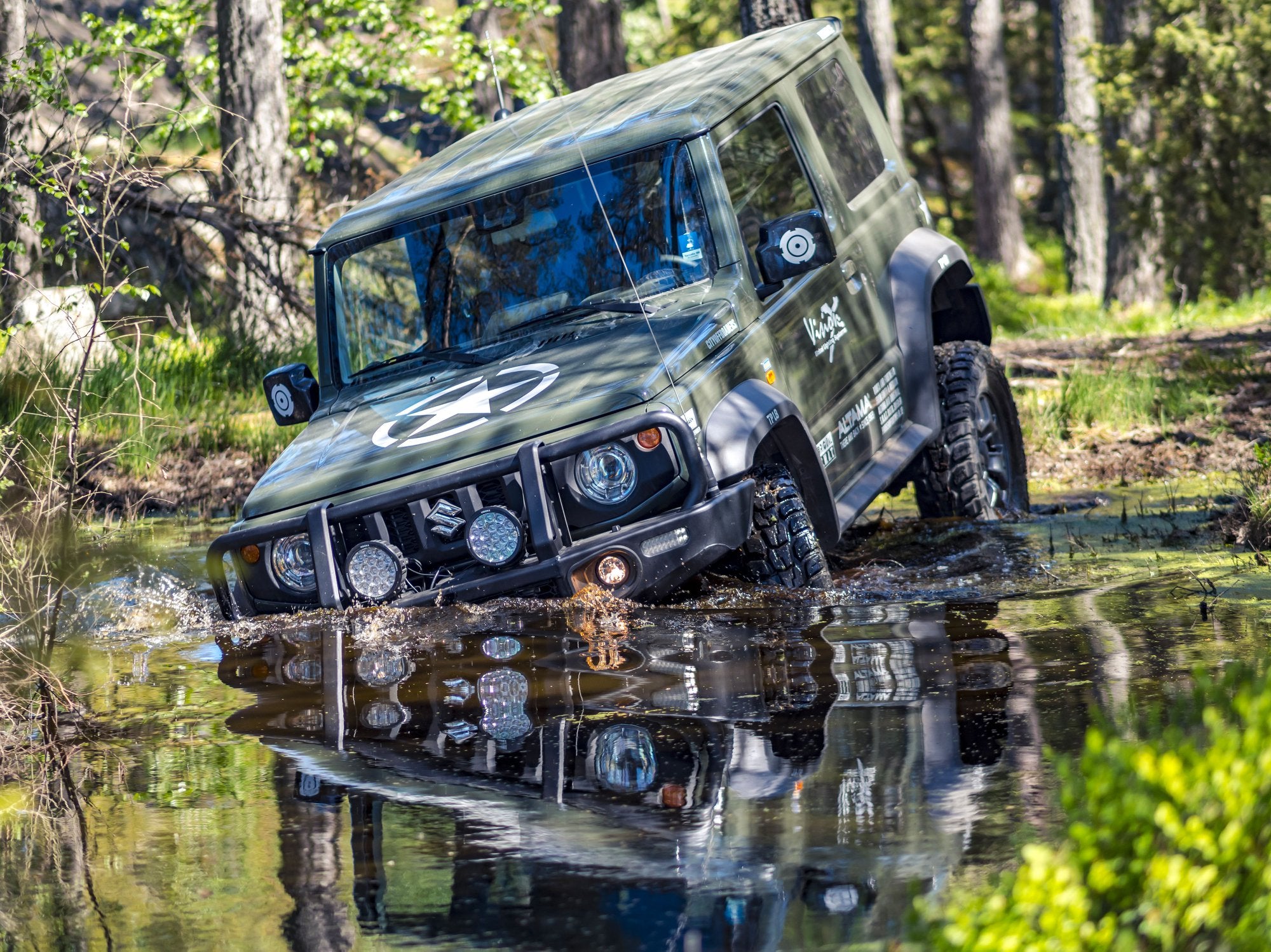 OHLINS STX46 Adventure Remote Reservoir Two-Way Adjustable Damping Shock Absorbers (Jimny Models 2018-Current XL 5-Door, GLX & Lite 3-Door)