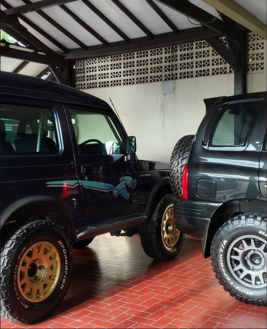 EVO CORSE DakarZero 16x7" Matte Black Alloy Wheel *ET0, 5x139.7, CB 108.3 (Jimny Models 2018-Current XL 5 Door, GLX & Lite 3 Door)