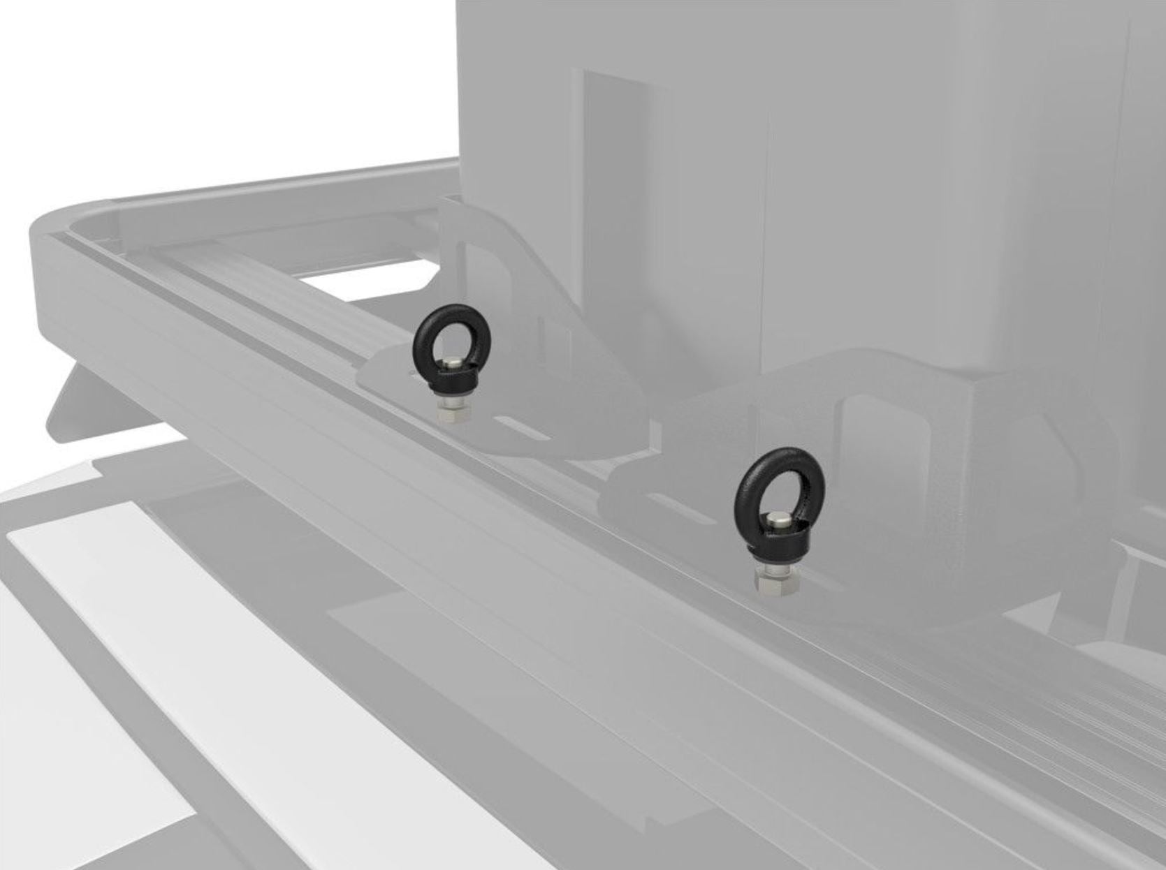 FRONT RUNNER Black Steel Tie Down Rings for Slimline II Roof Rack