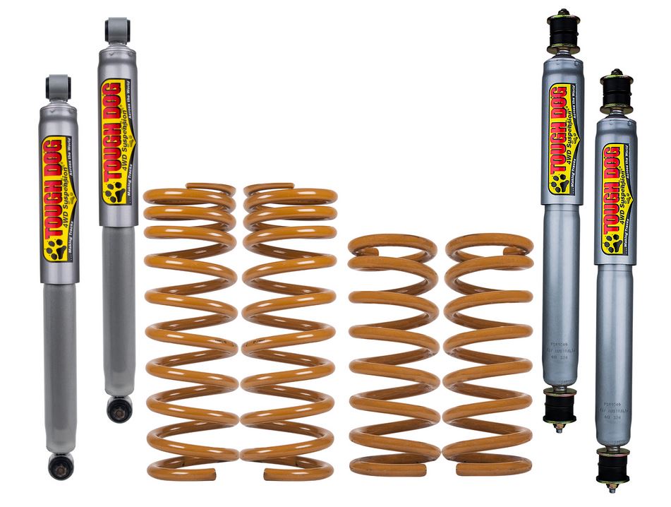 TOUGH DOG 60mm Suspension Lift Kit *Front Setup - Steel Bullbar with Winch (Jimny Year 2005-2018)