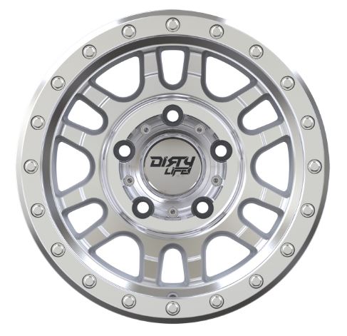 DIRTY LIFE Canyon Pro SXS Comp - Machined Finish Alloy Wheel *15x7" ET-5 (Jimny Models 2018-Current XL 5-Door, GLX & Lite 3-Door)