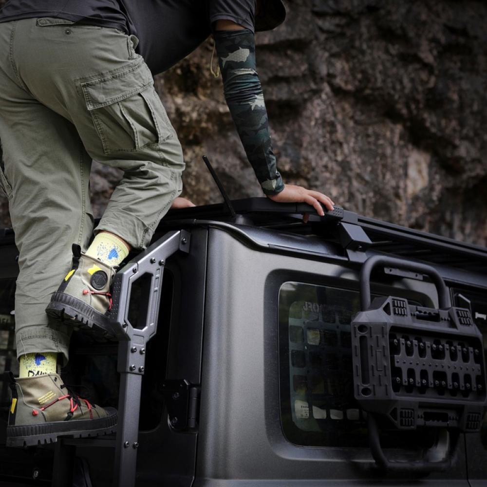 JROAD Rear Ladder with Grab Handles (Jimny Models 2018-Current XL 5-Door, GLX & Lite 3-Door)