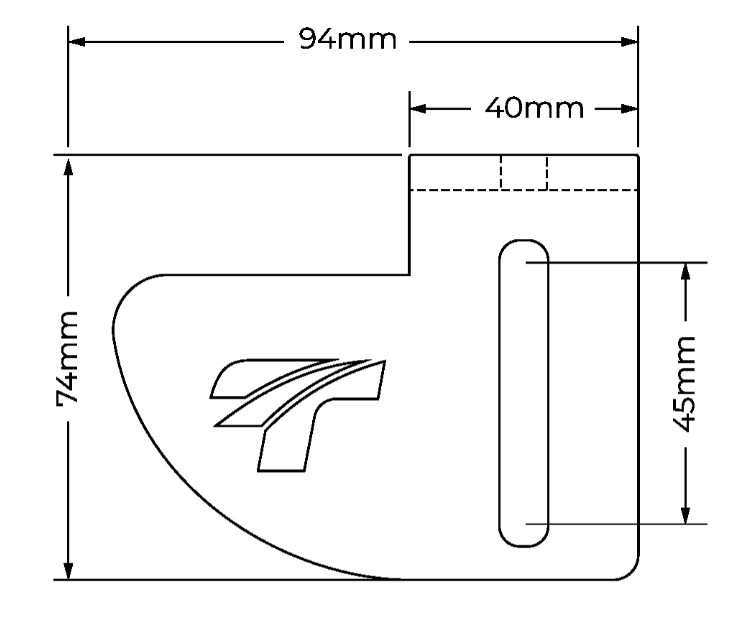 TERALUME INDUSTRIES LED Lightbar Mounting Bracket Set - for Rhino-Rack Overlanding Roof Rack (Jimny Models 2018-Current XL 5-Door, GLX & Lite 3-Door)