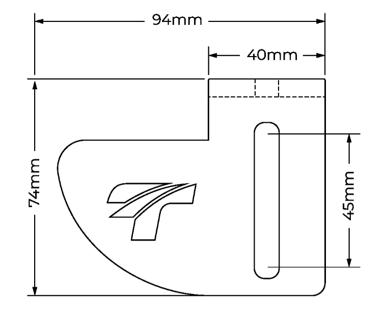 TERALUME INDUSTRIES LED Lightbar Mounting Bracket Set - for Rhino-Rack Overlanding Roof Rack (Jimny Models 2018-Current XL, GLX & Lite)