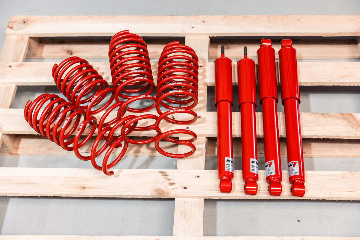H&R SUSPENSION Cup Kit 45mm Lowering Springs & Koni Shock Absorbers (Jimny Models 2018-Current XL 5-Door, GLX & Lite 3-Door)