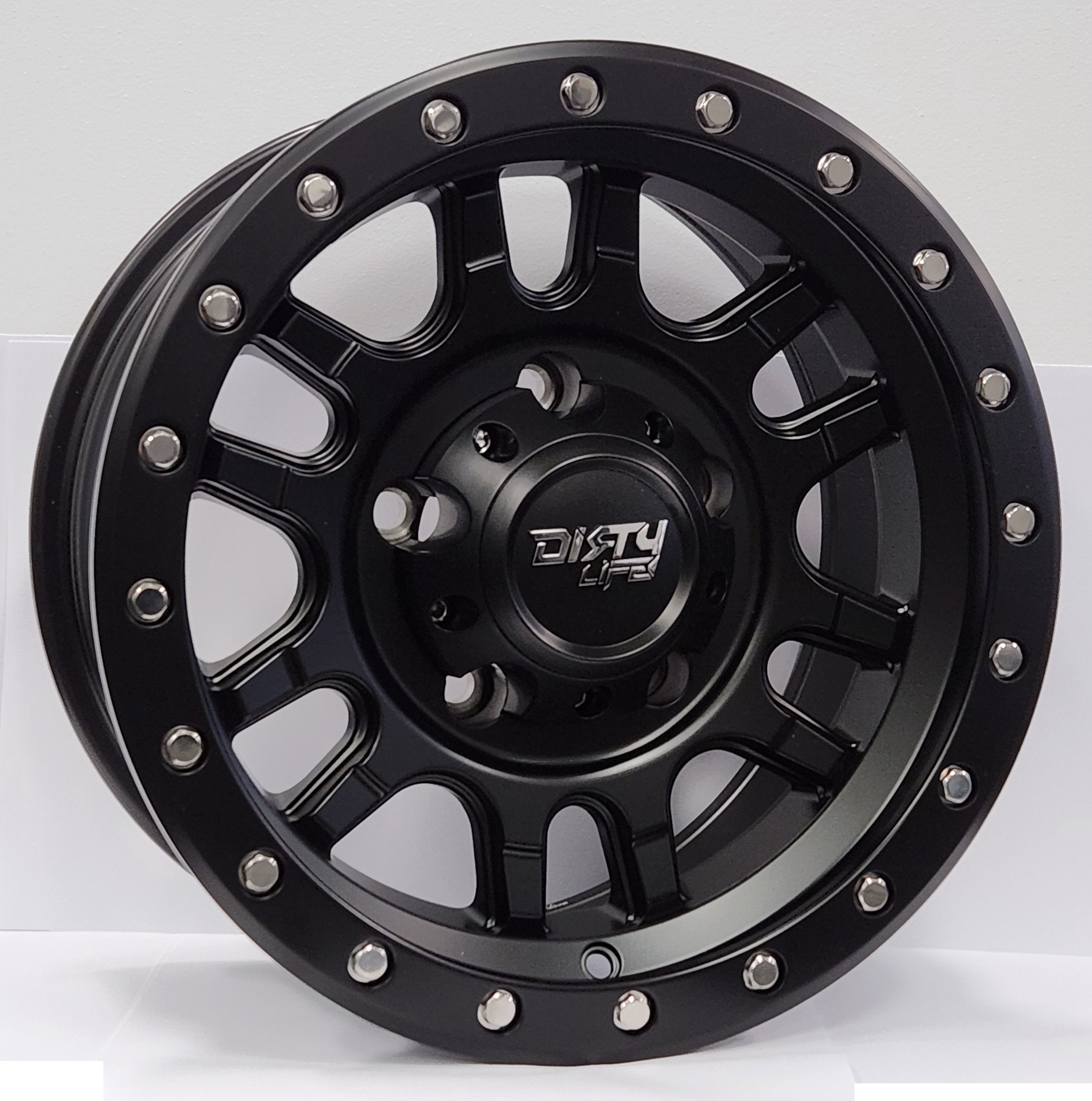 DIRTY LIFE Canyon Pro - Matte Black Alloy Wheel *15x7" ET3 8.4kgs (Jimny Models 2018-Current XL 5-Door, GLX & Lite 3-Door)