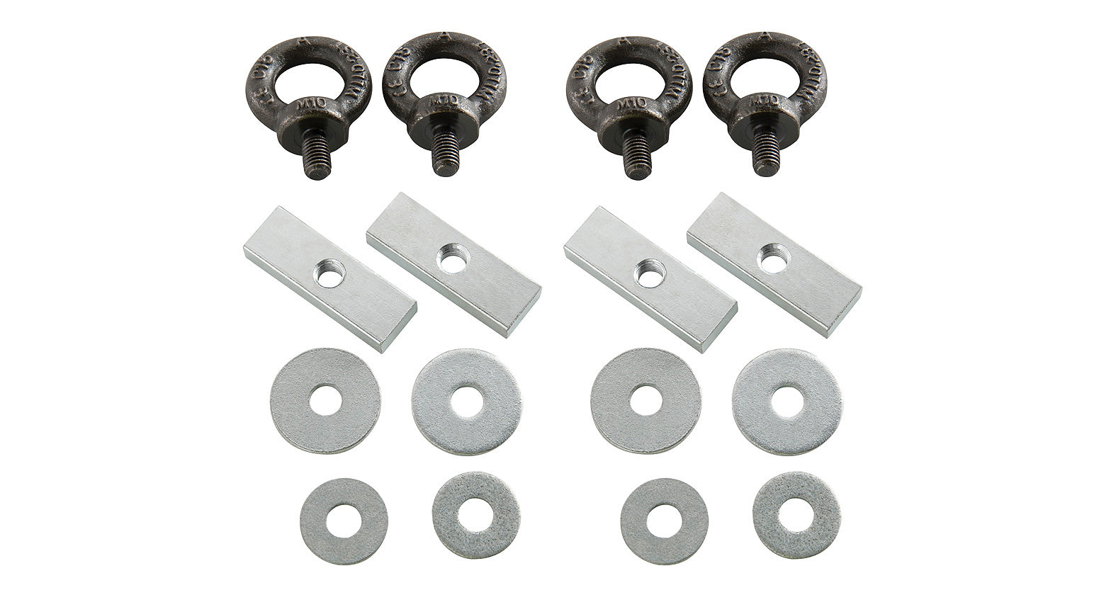 RHINO-RACK Pioneer Eye Bolt Kit - Black Set of 4