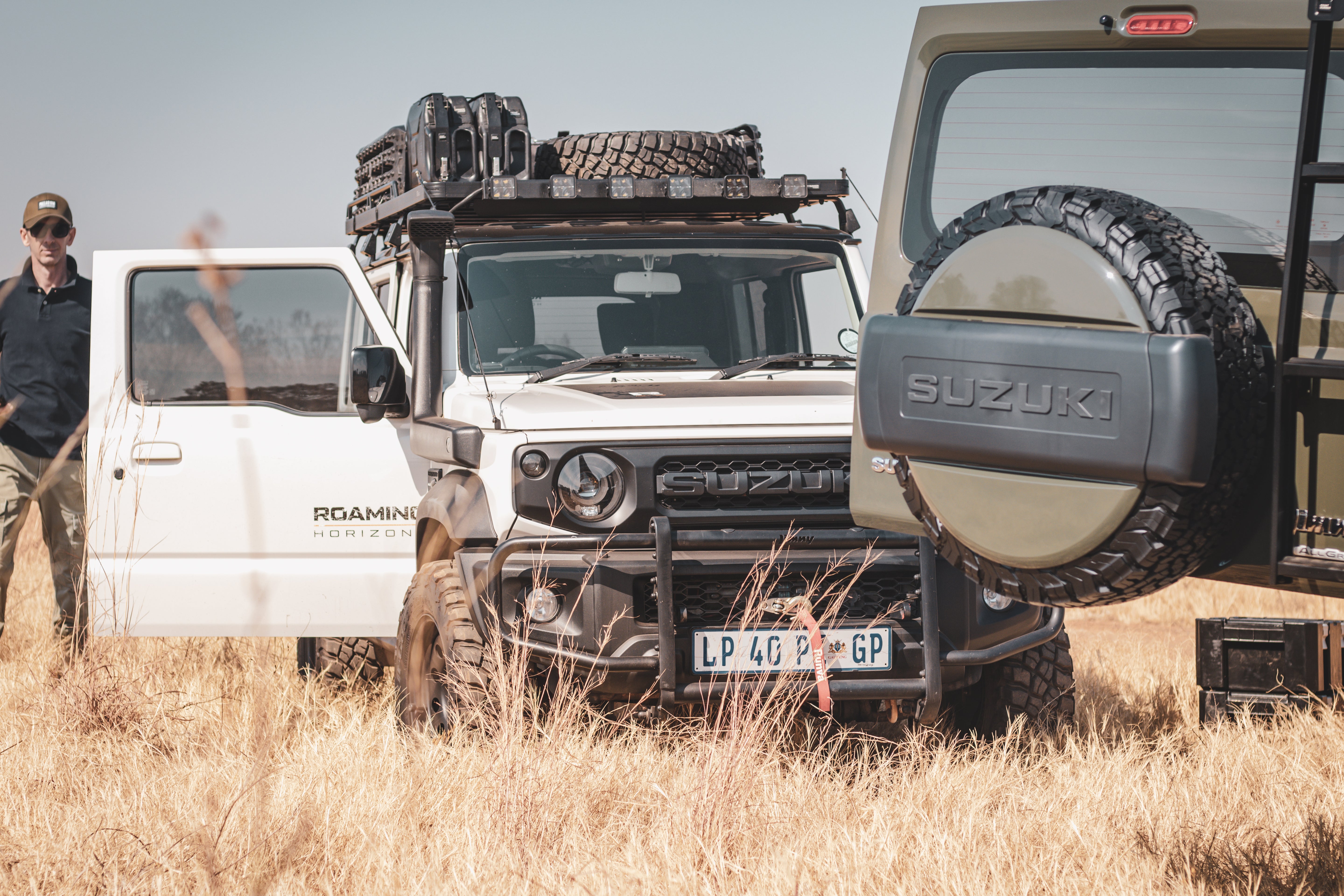 ROAMING HORIZONS Spare Wheel Cover (Jimny Models 2018-Current XL 5-Door, GLX & Lite 3-Door)