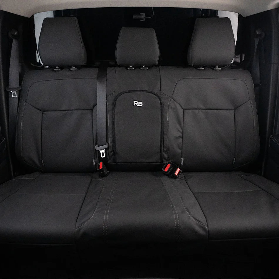 RAZORBACK 4X4 XP7 Heavy-Duty Canvas Seat Covers - Black (Jimny Models 2018-Current GLX & 3-Door)