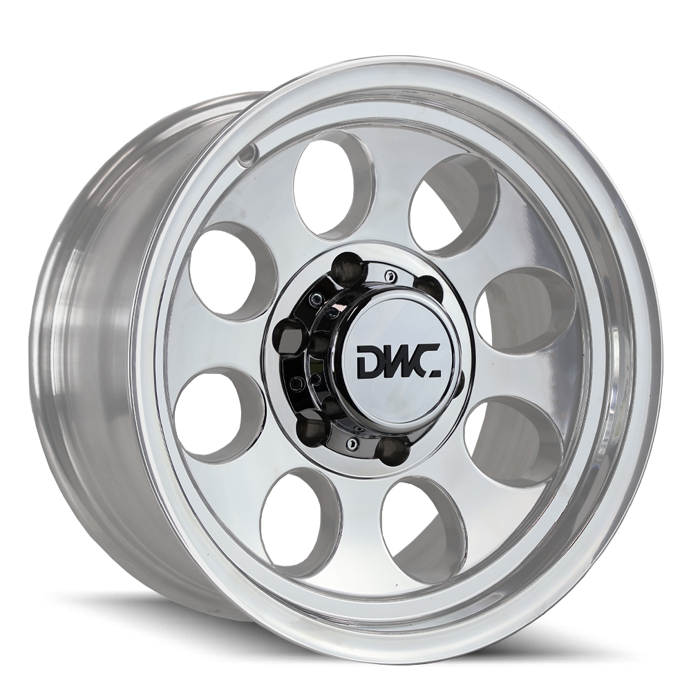 DYNAMIC WHEEL CO. Legend Alloy Wheel - Polished *15x8" ET-19 (Jimny Models 2018-Current XL 5-Door, GLX & Lite 3-Door)