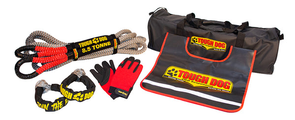 TOUGH DOG 4WD SUSPENSION Recovery Kit with 8.5T Kinetic Rope