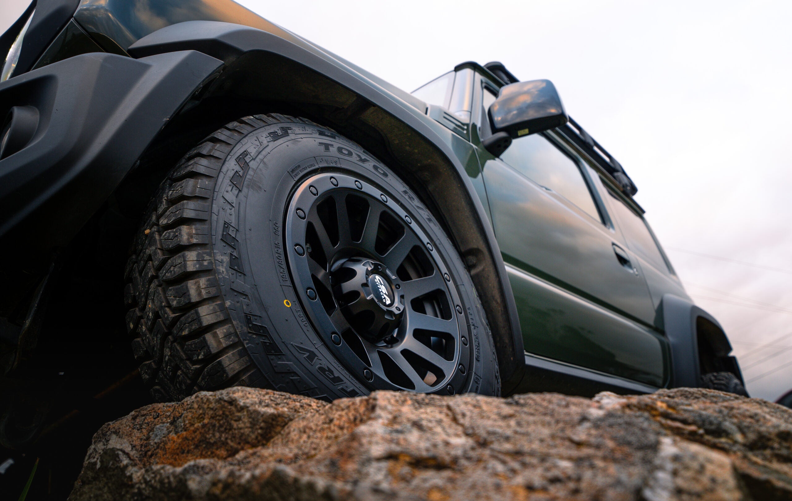 CSA Ridgeline Satin Black Alloy Wheel *15x7" ET0 (Jimny Models 2018-Current XL 5-Door, GLX & Lite 3-Door)