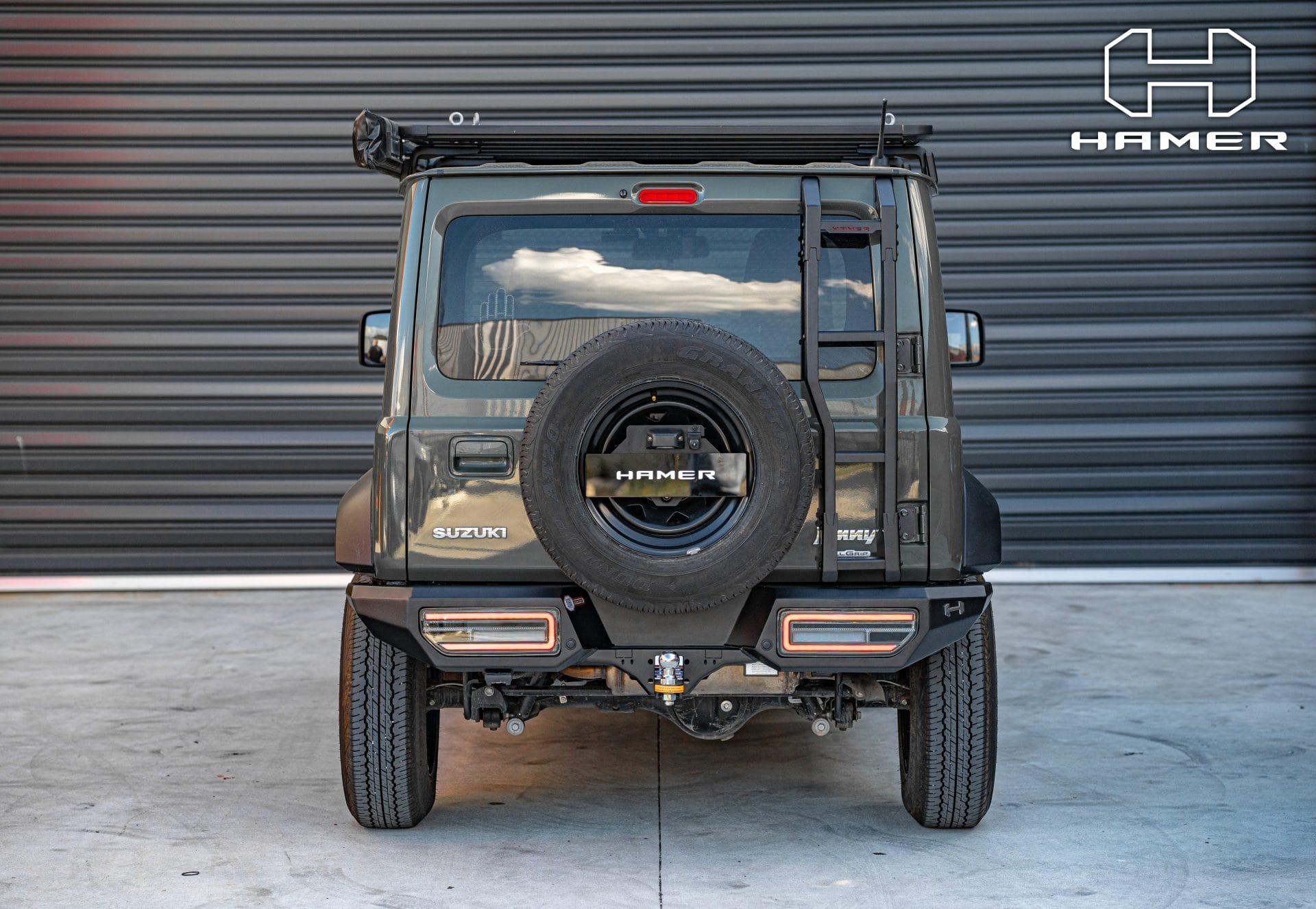 HAMER 4X4 Rear Ladder (Jimny Models 2018-Current XL 5-Door, GLX & Lite 3-Door)
