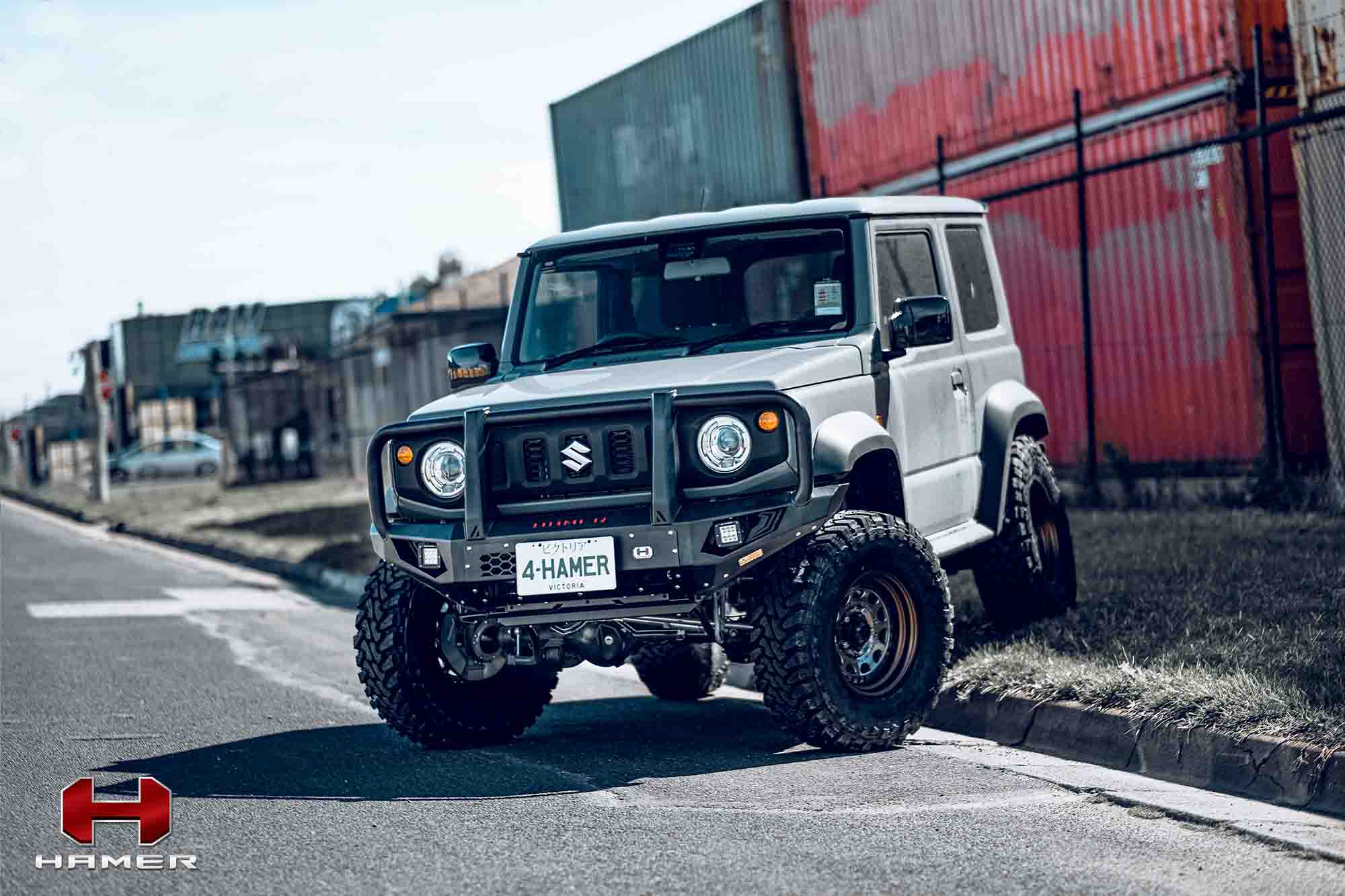 HAMER 4X4 King Series Plus Bull Bar (Jimny Models 2018-Current XL 5-Door, GLX & Lite 3-Door)