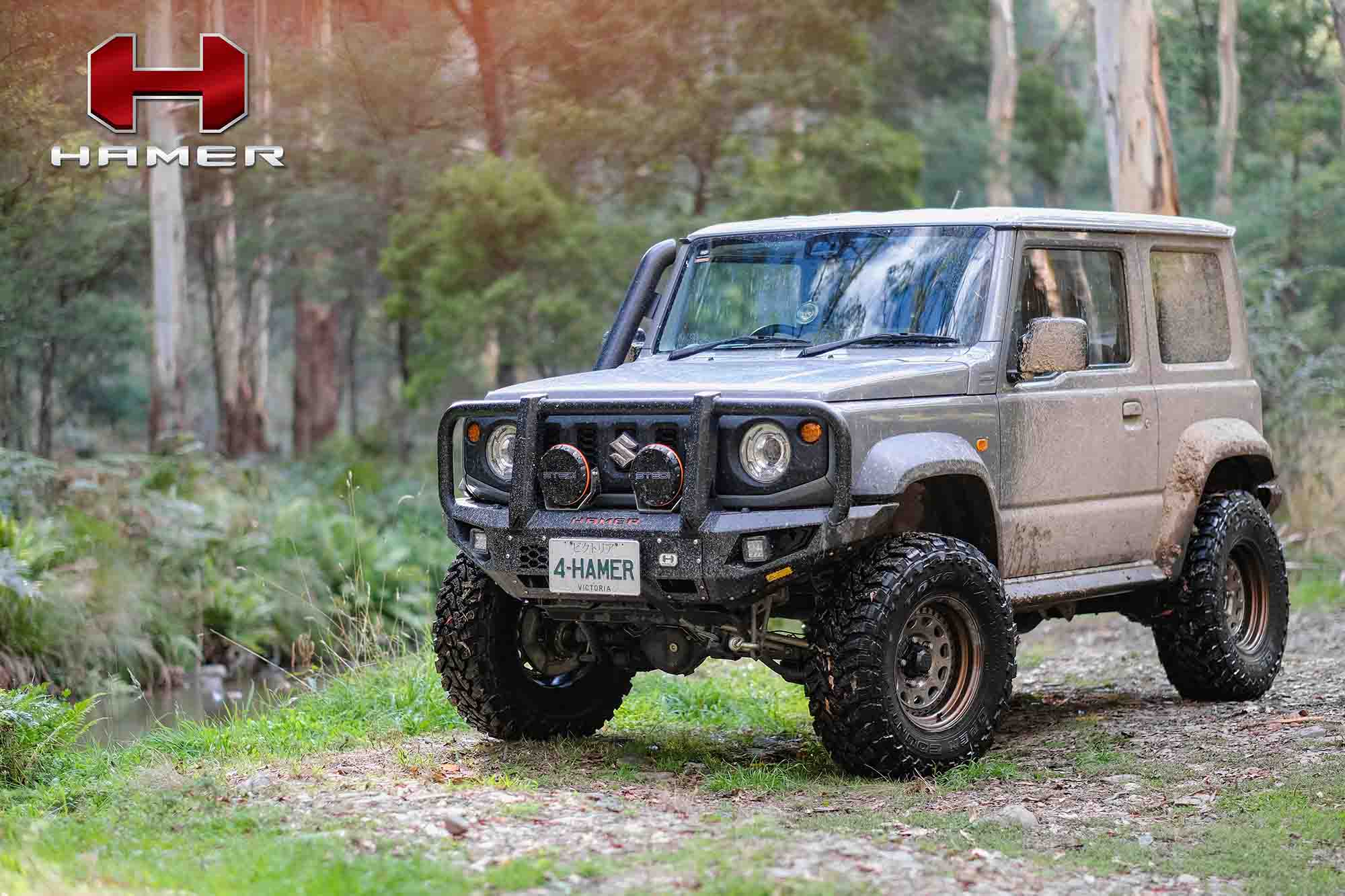 HAMER 4X4 King Series Plus Bull Bar (Jimny Models 2018-Current XL 5-Door, GLX & Lite 3-Door)