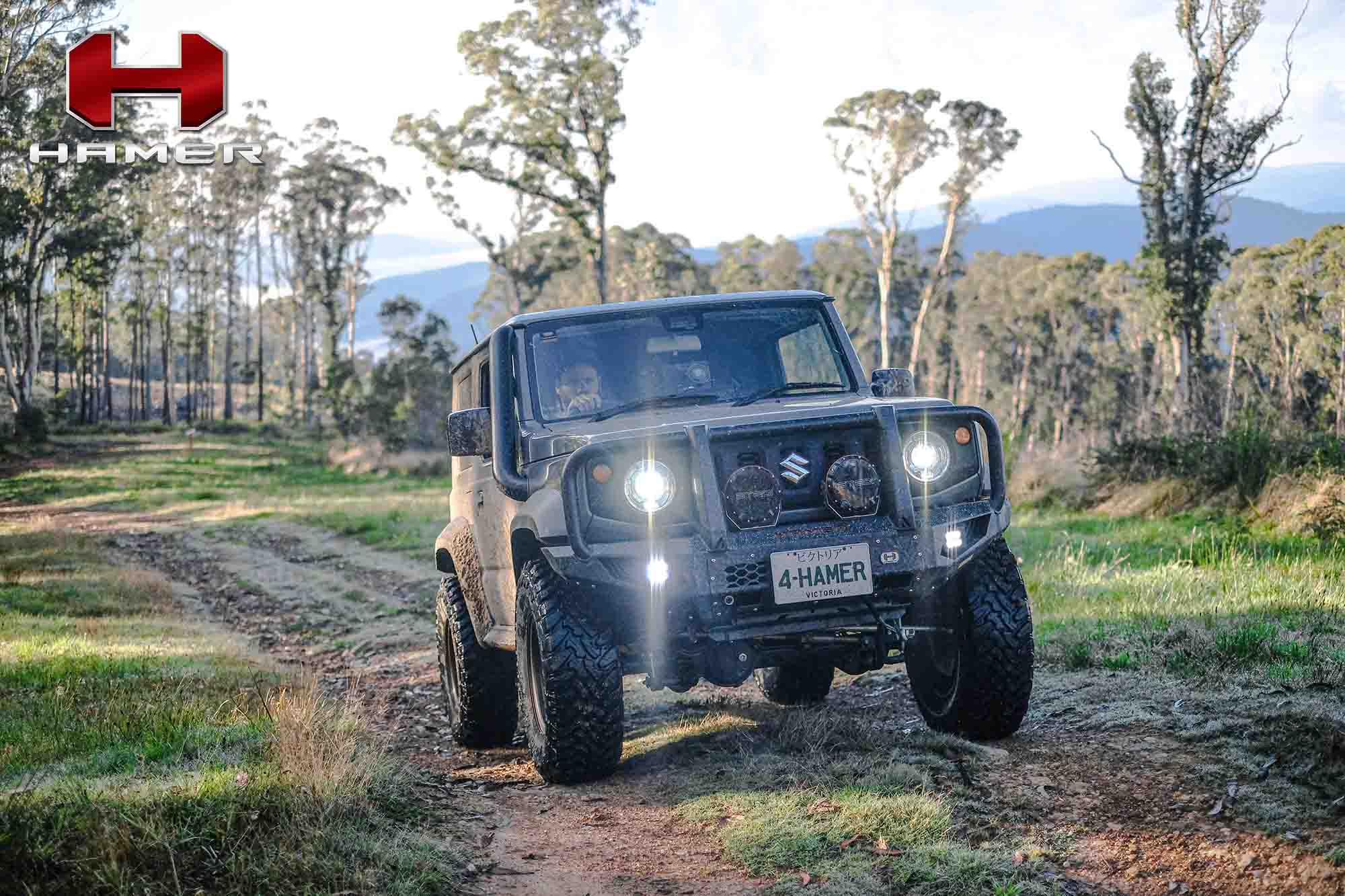 HAMER 4X4 King Series Plus Bull Bar (Jimny Models 2018-Current XL 5-Door, GLX & Lite 3-Door)