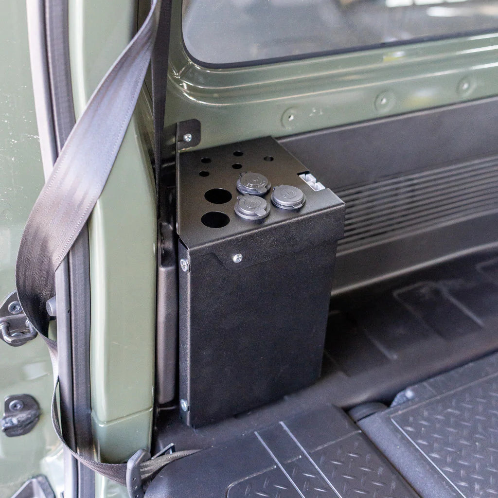 PIRATE CAMP CO Rear Cargo Bay Auxilary Power Box (Jimny Models 2018-Current GLX & Lite 3-Door)