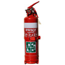 FIREBOX 1kg Dry Chemical Powder Fire Extinguisher with Mounting Bracket