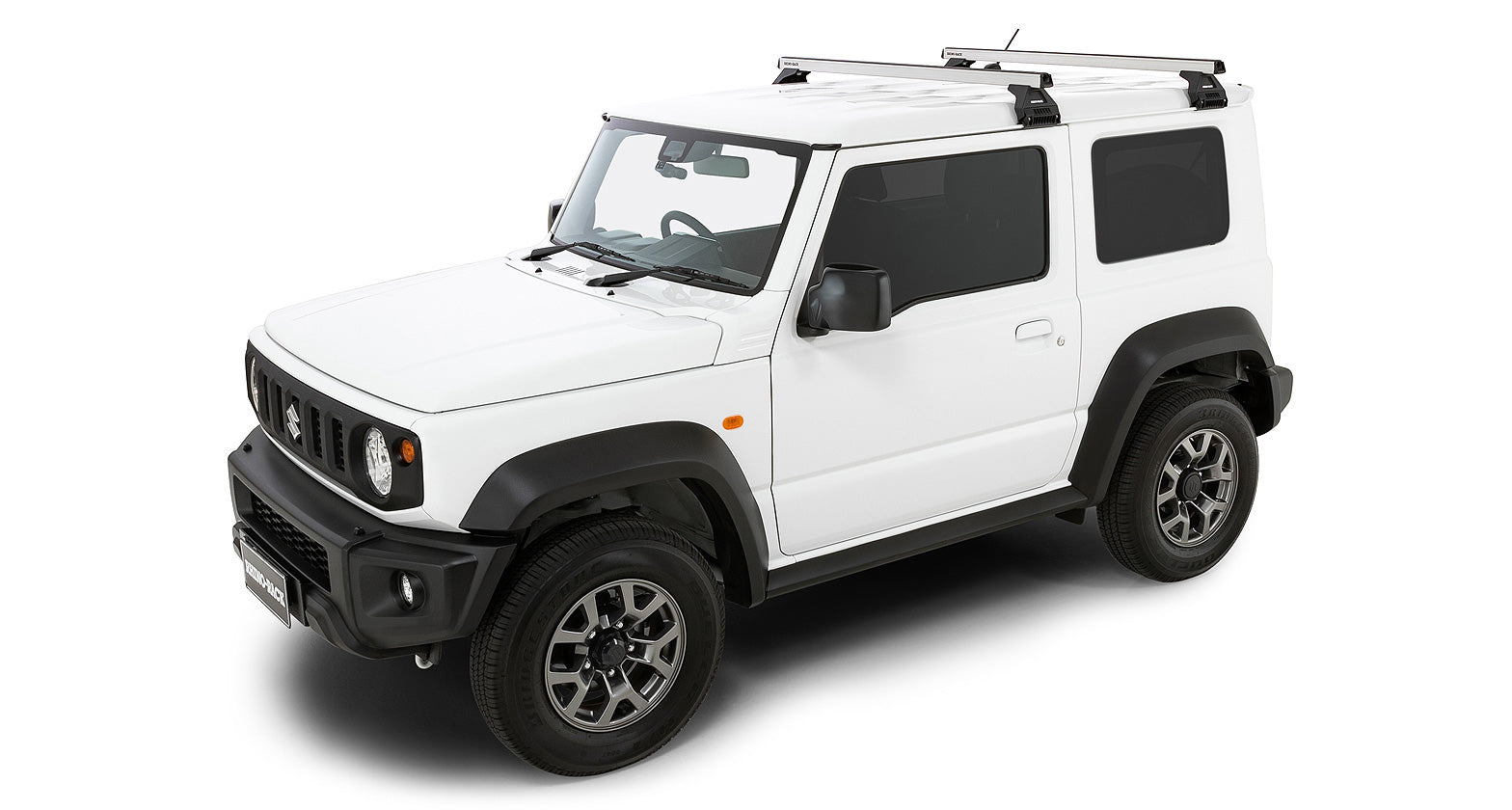 RHINO-RACK Heavy Duty RL Series Cross Bar System - Silver (Jimny Models 2018-Current XL 5-Door, GLX & Lite 3-Door)