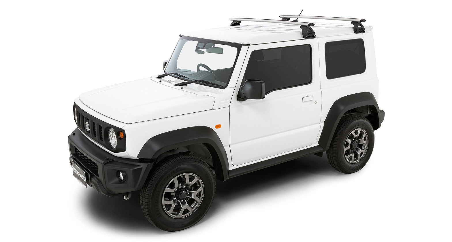 RHINO-RACK Vortex RL Series Roof Cross Bar System - Silver (Jimny Models 2018-Current XL 5-Door, GLX & Lite 3-Door)