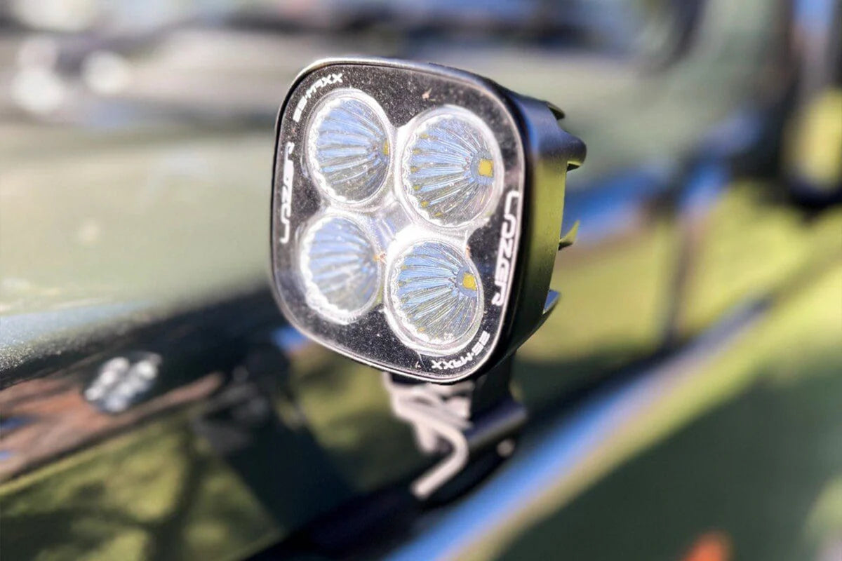 ALU-CAB Bonnet Light Brackets (Jimny Models 2018-Current XL 5-Door, GLX & Lite 3-Door)