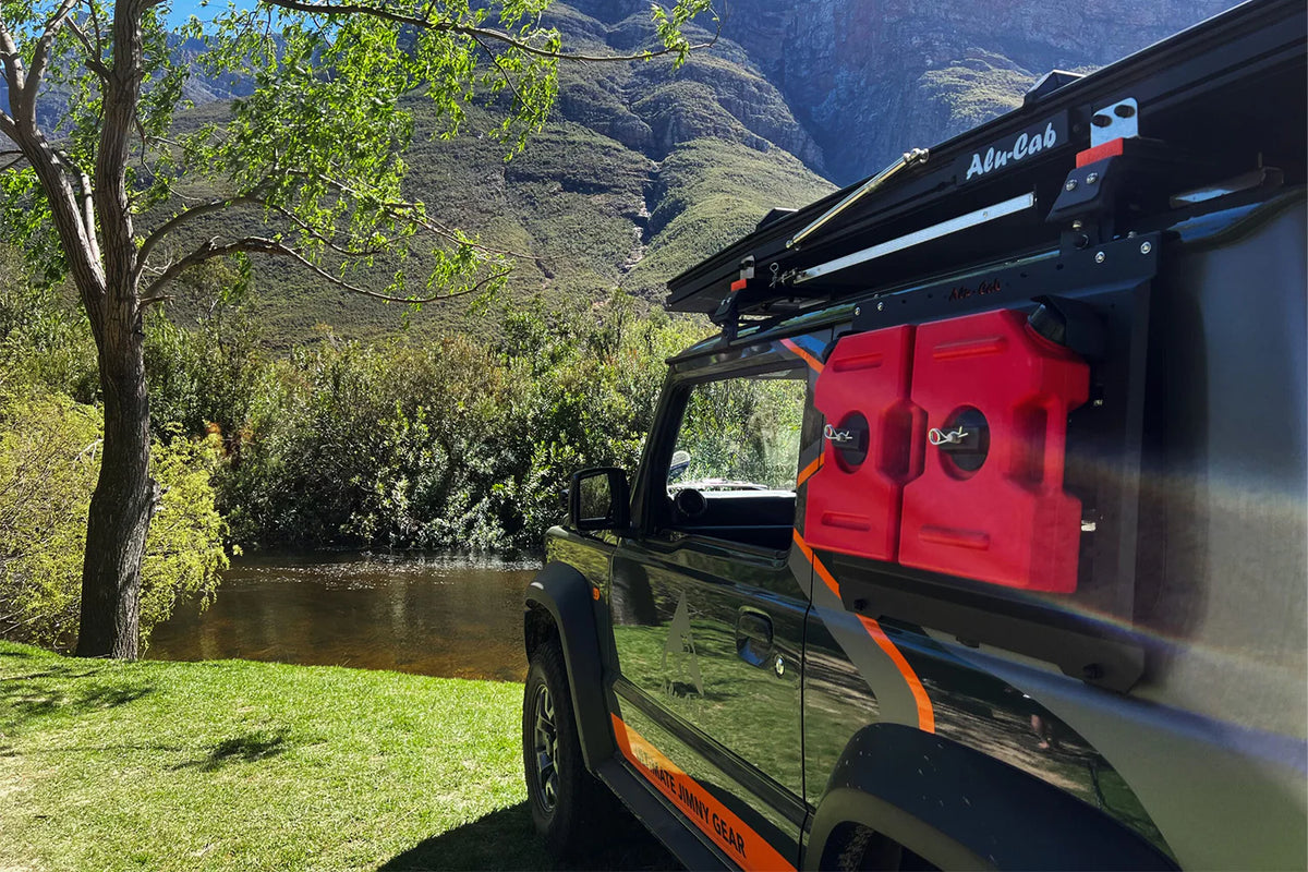 ALU-CAB Fuel & Water Jerry Cans (Jimny Models 2018-Current XL 5-Door, GLX & Lite 3-Door)