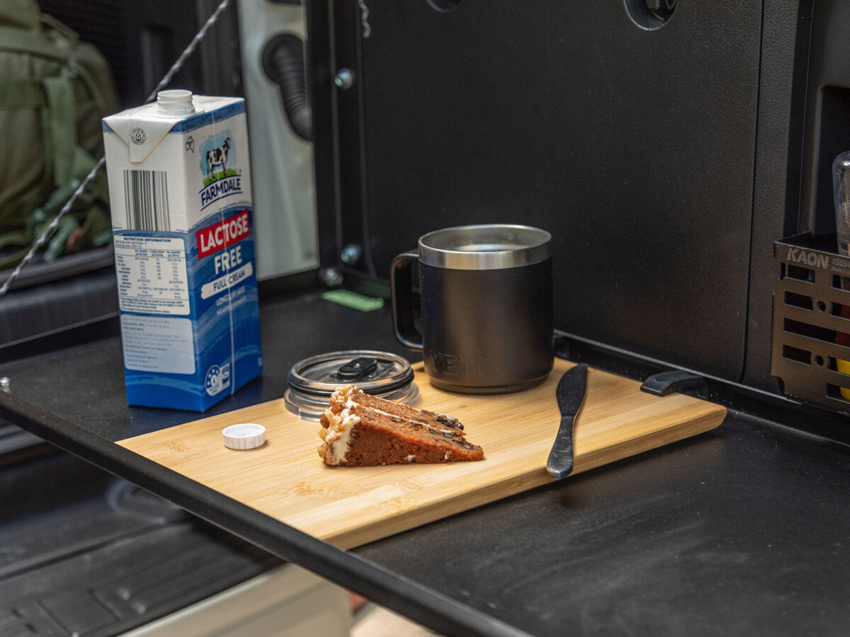 KAON Clip-In Bamboo Chopping Board for the Kaon Rear Tailgate Drop Down Table