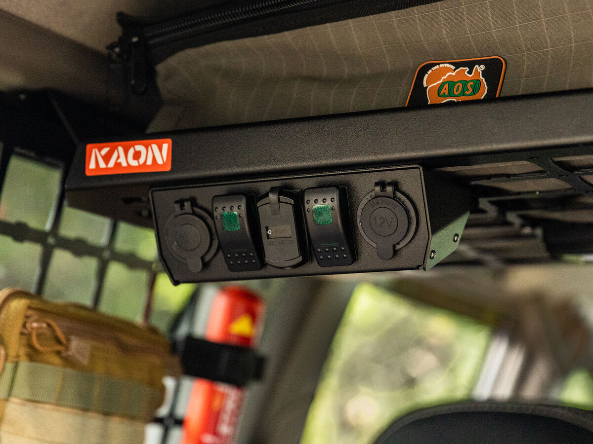 KAON 5-Bay 12V Electrical Console (Jimny Models 2018-Current XL 5-Door, GLX & Lite 3-Door)