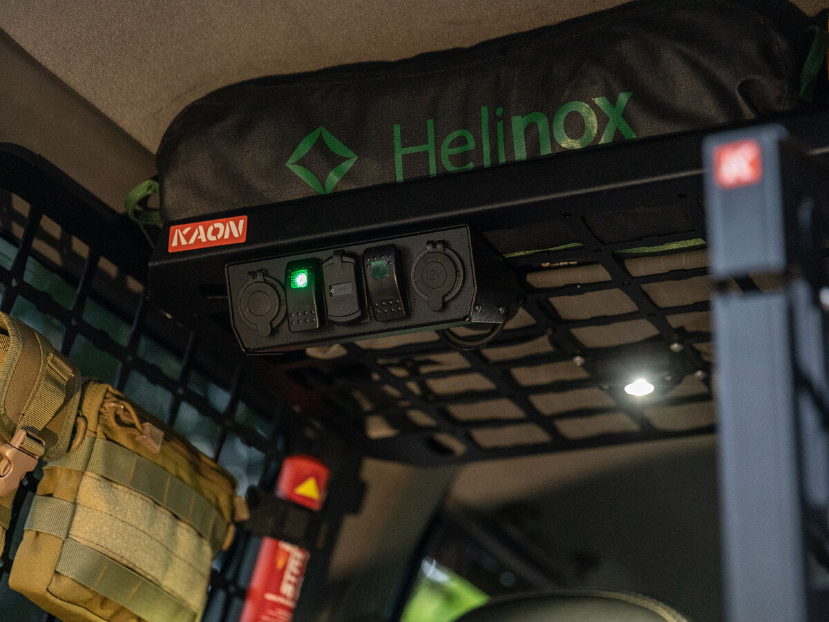 KAON 5-Bay 12V Electrical Console (Jimny Models 2018-Current XL 5-Door, GLX & Lite 3-Door)