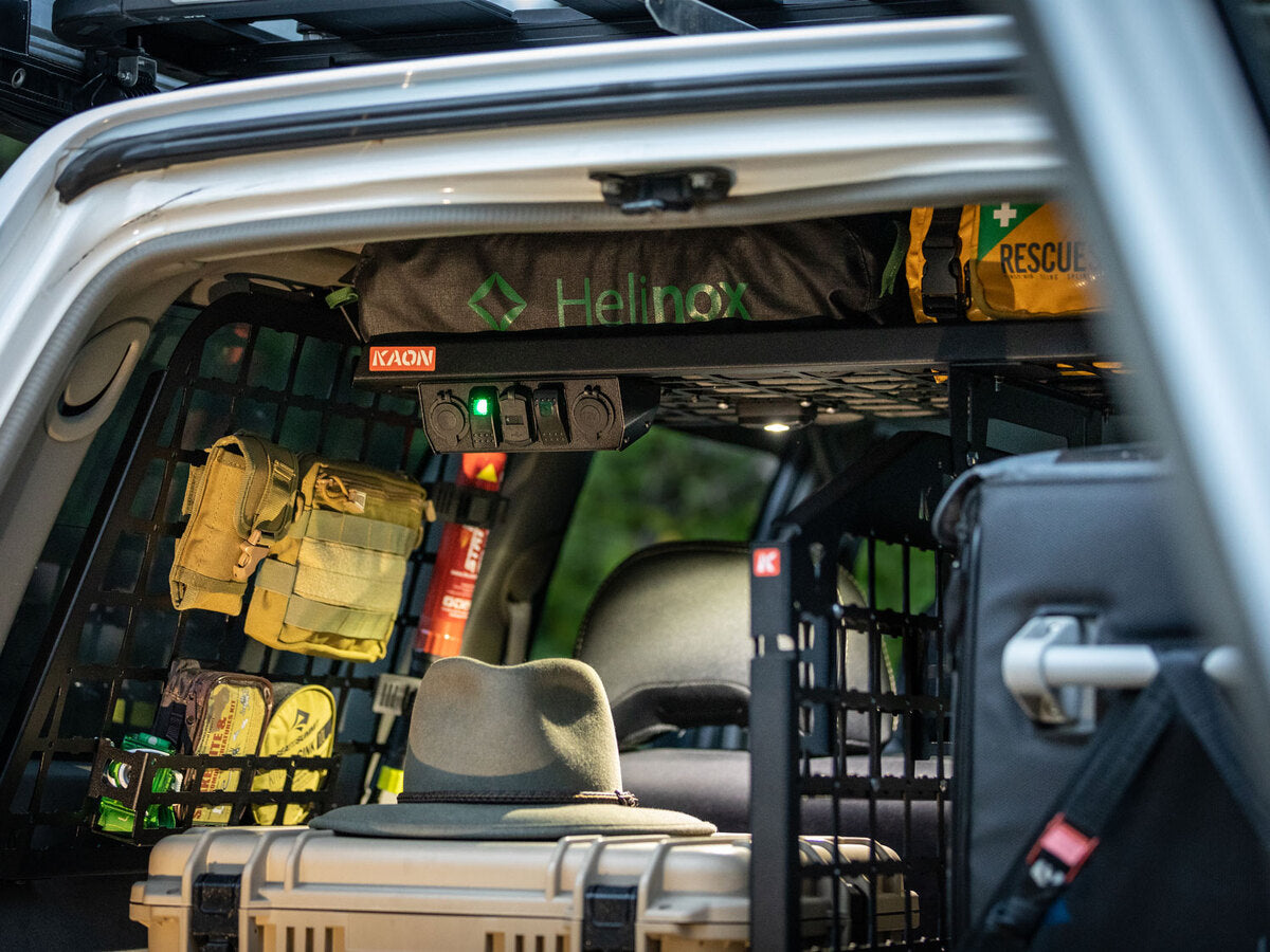 KAON 5-Bay 12V Electrical Console (Jimny Models 2018-Current XL 5-Door, GLX & Lite 3-Door)