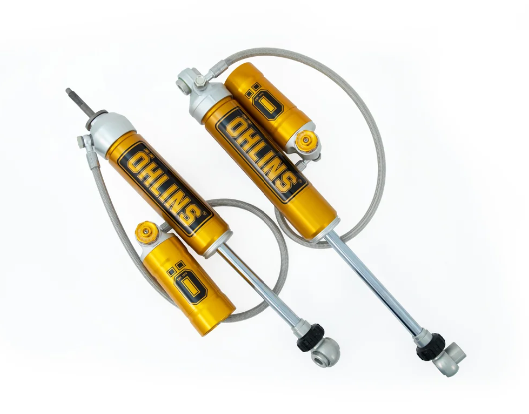 OHLINS STX46 Adventure Remote Reservoir Two-Way Adjustable Damping Shock Absorbers (Jimny Models 2018-Current XL 5-Door, GLX & Lite 3-Door)