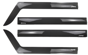 Spectr Slimline Weather Shields - Tinted Black (Jimny Models 2018-Current XL 5-Door, GLX & Lite 3-Door)
